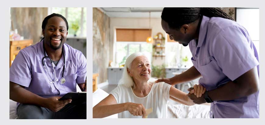 Carer in the home after recording time in